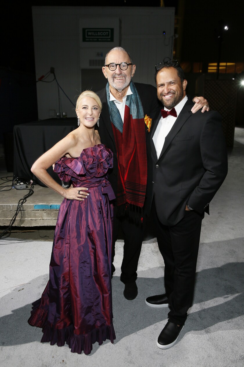  Heidi Zuckerman, from left, Thom Mayne and Carlos Gonzalez attend Art Sense Gala for OCMA.