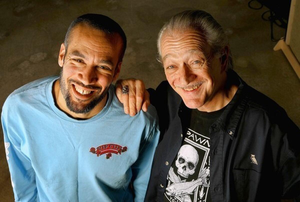 Singer- songwriter Ben Harper, left, and harmonica master Charlie Musselwhite have collaborated on the new album, "Get Up."
