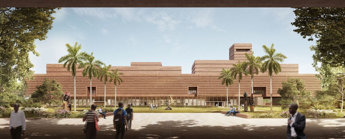A rendering of the planned Edo Museum of West African Art in Benin City by architect David Adjaye.