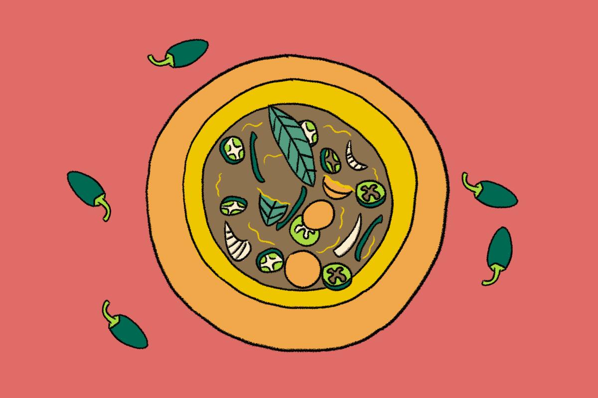 illustrations of pickles jalapeños and verduras enuridas 