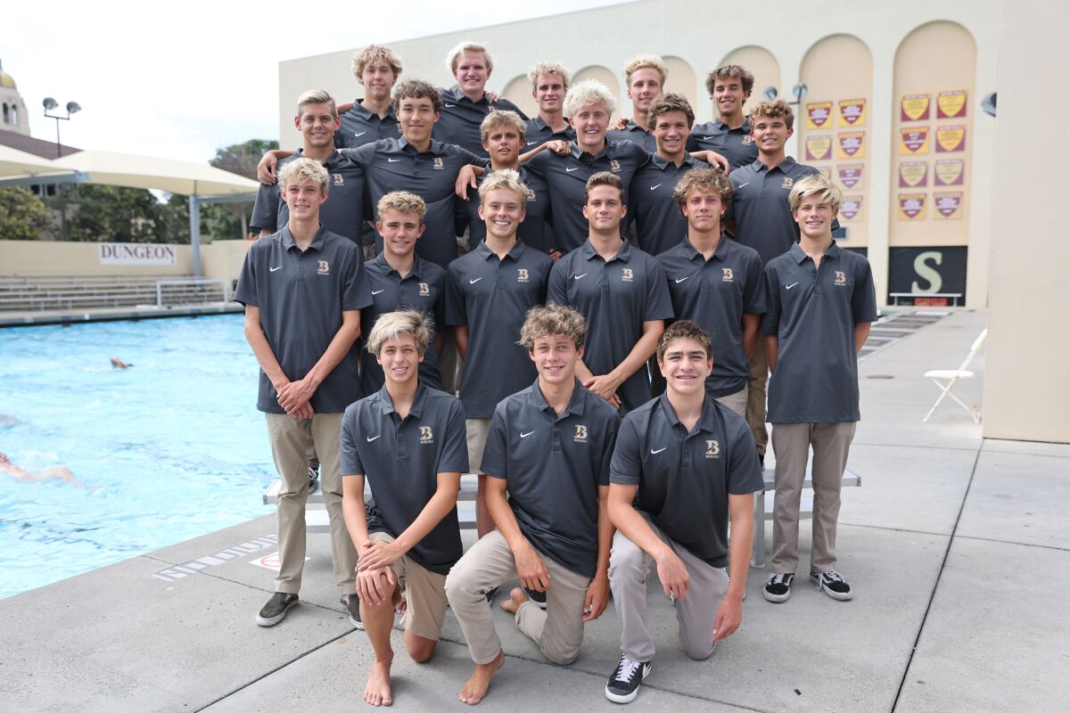 The Bishop's School boys varsity water polo team