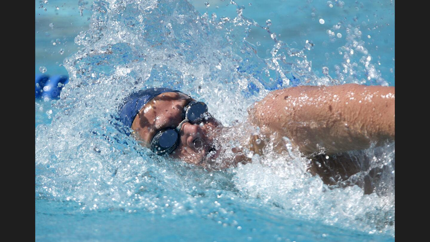 Flintridge Prep junior Brett Bell won the championship final of the boys 200 freestyle varsity race at the 2017 Prep League Swimming and Diving Championships, at Poly High in Pasadena on Saturday, April 29, 2017.