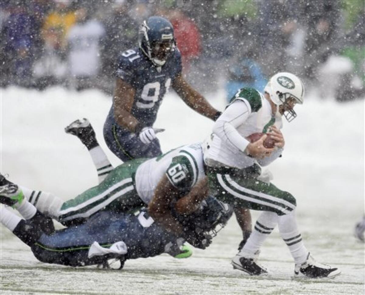 Seahawks upset Jets in snow, 13-3 - The San Diego Union-Tribune