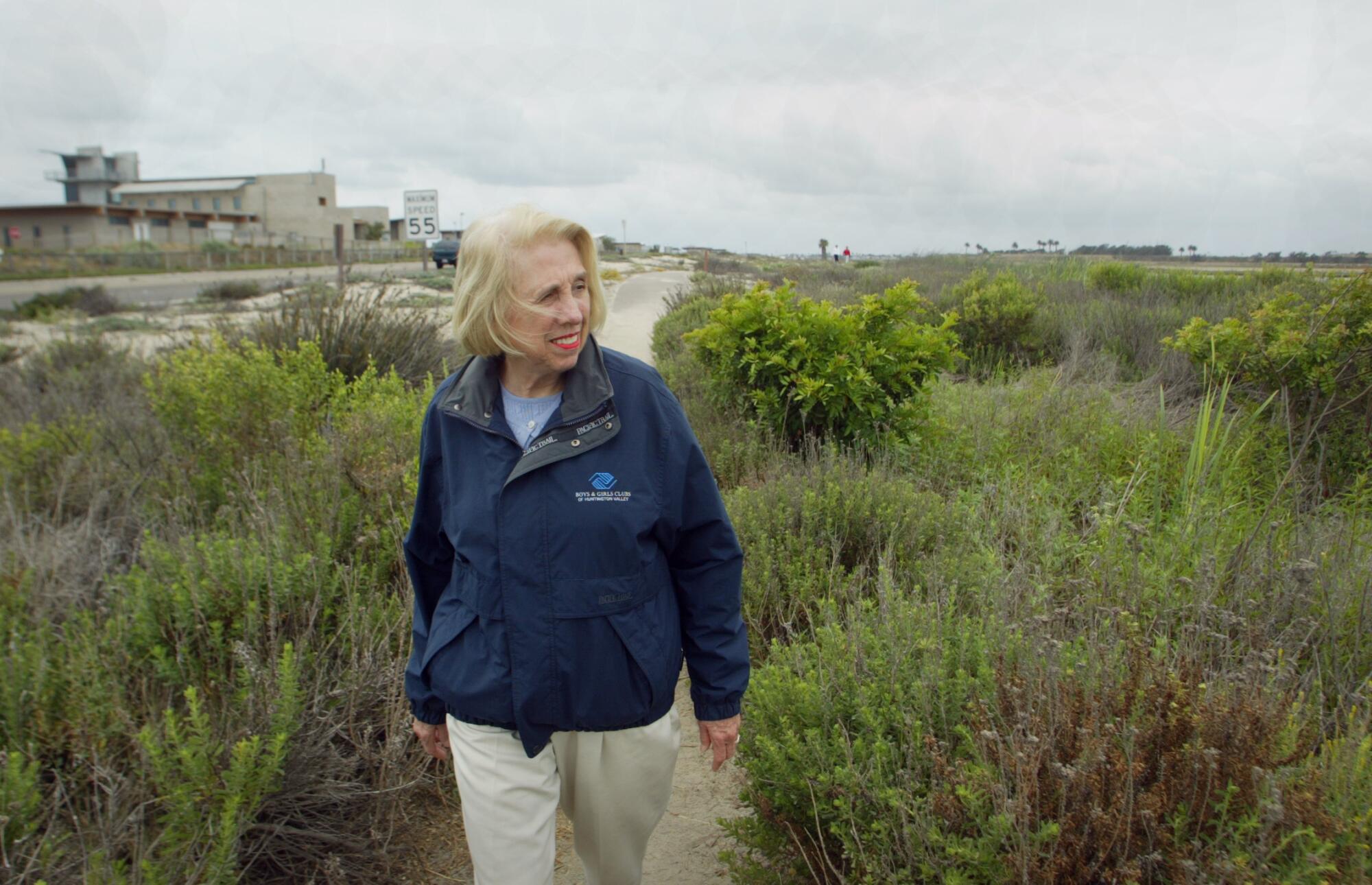 Shirley Dettloff, a former Huntington Beach mayor and board member of Amigos de Bolsa Chica