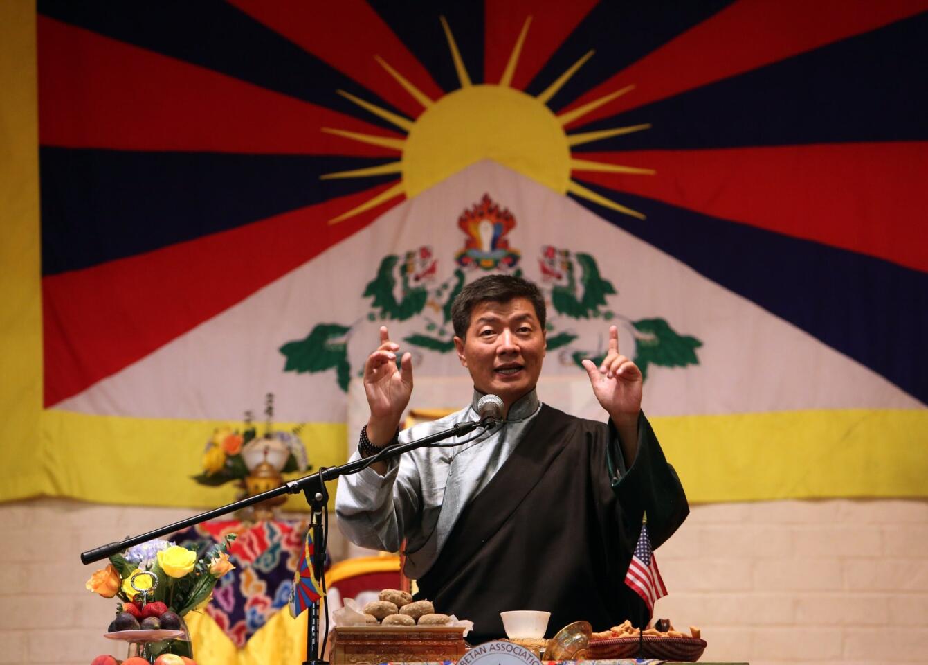 Speaking to the Tibetan community