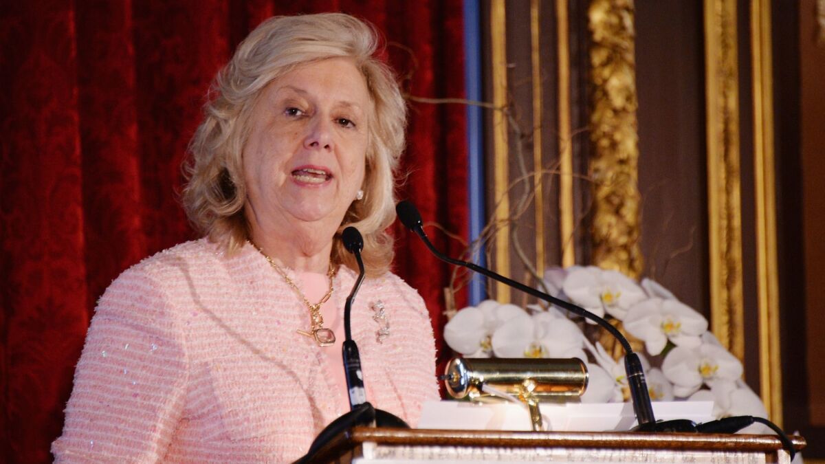 Author Linda Fairstein attends the 12th annual Authors In Kind Literary Luncheon at The Metropolitan Club on April 14, 2015, in New York City. A petition to urge booksellers and Fairstein's publishers to drop her books has gained traction on the website Change.org.