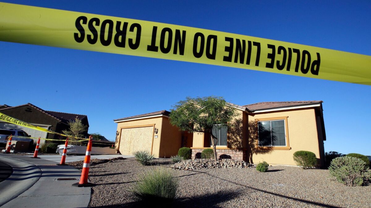 The home of Las Vegas gunman Stephen Paddock in Mesquite, Nev.