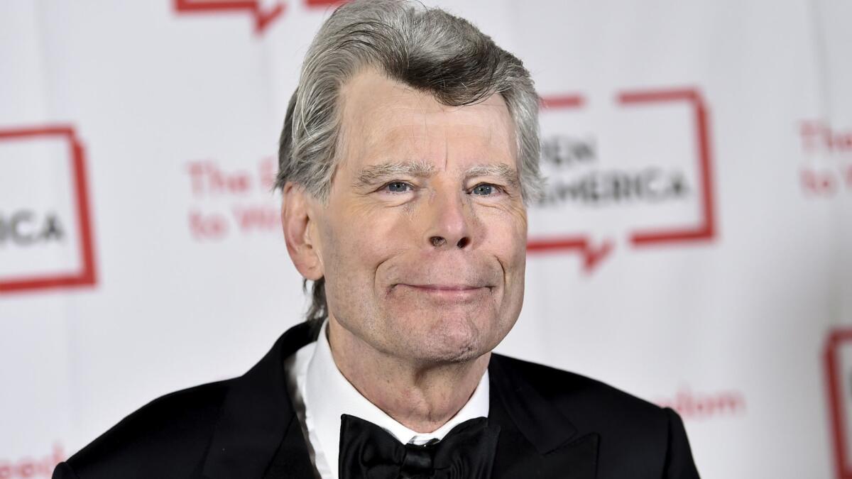 Stephen King, shown attending the 2018 PEN Literary Gala, is encouraging film students to adapt his work.