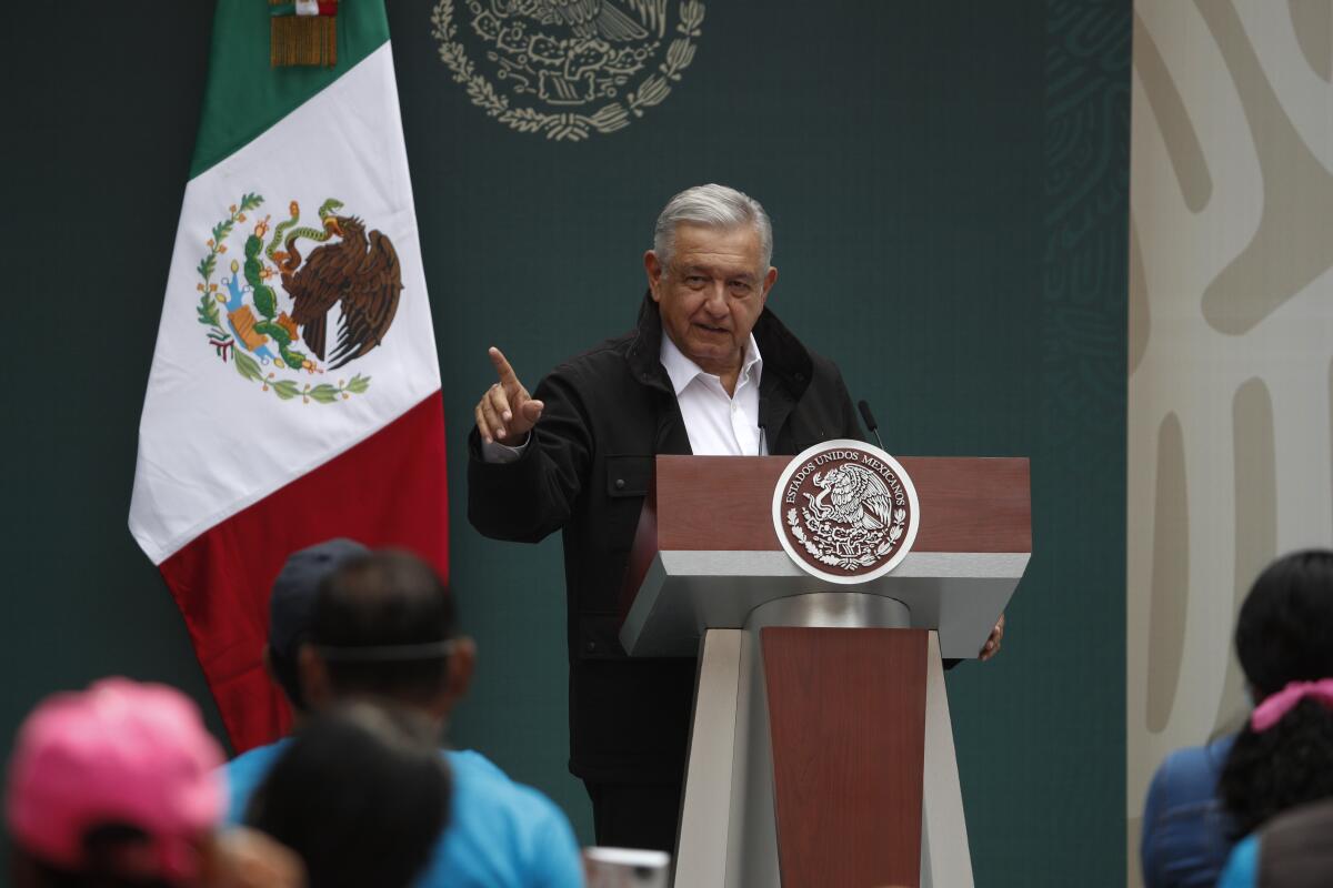 El presidente de México, Andrés Manuel López Obrador