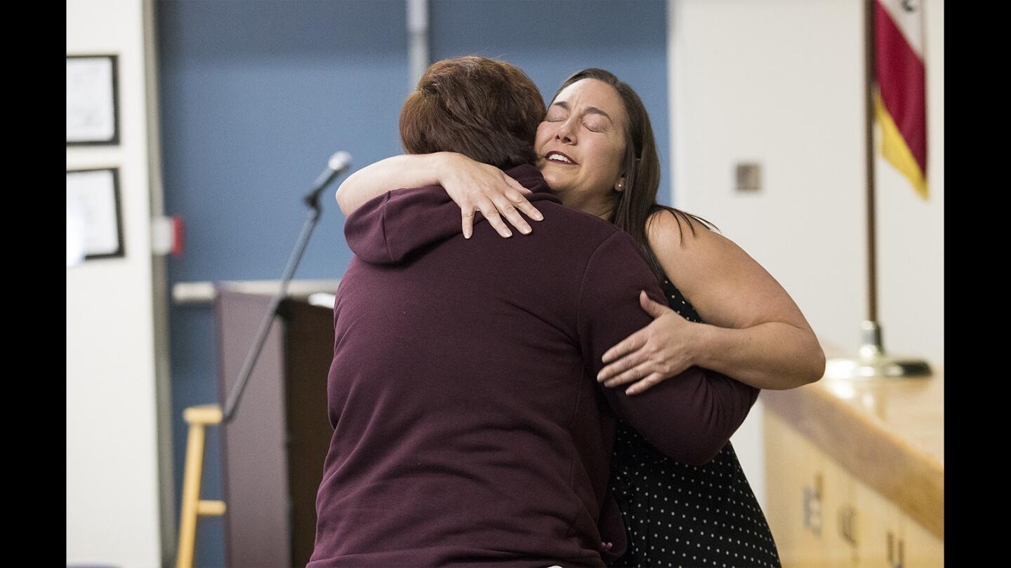 Photo Gallery: Erin Gruwell visits students at Back Bay High School