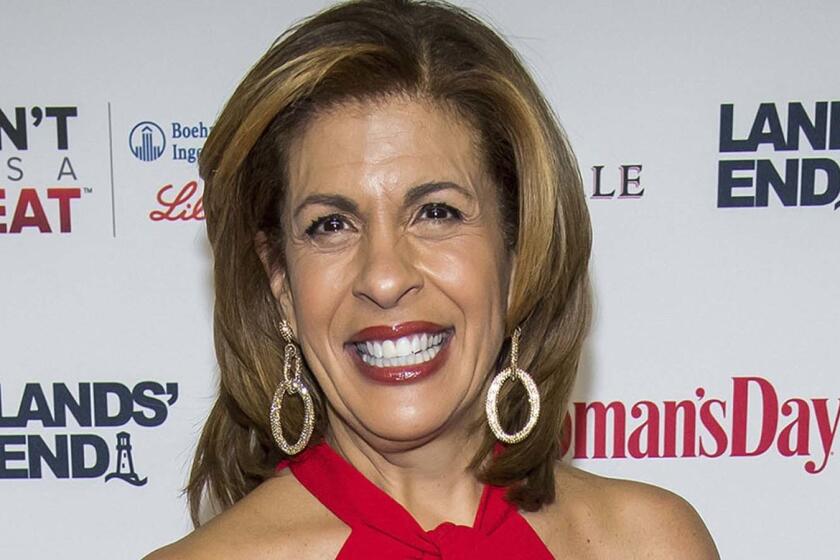 FILE - In this Feb. 12, 2019 file photo, Hoda Kotb attends the 16th annual Woman's Day Red Dress Awards, in support of women's heart health, at Jazz at Lincoln Center in New York. The Today show co-anchor's family has grown. In a telephone call on Tuesday, April 16, 2019 the 54-year-old told her colleagues that she has adopted a second child. Hope Catherine joins 2-year-old sister Haley Joy. (Photo by Charles Sykes/Invision/AP, File)