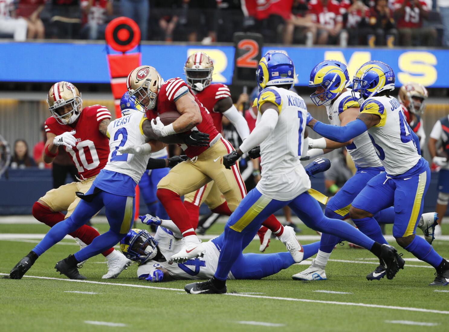 Key stats from the 49ers' 30-23 Week 2 win vs. the Rams