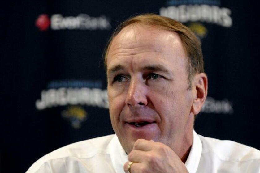 Mike Mularkey is out as coach of the Jacksonville Jaguars.