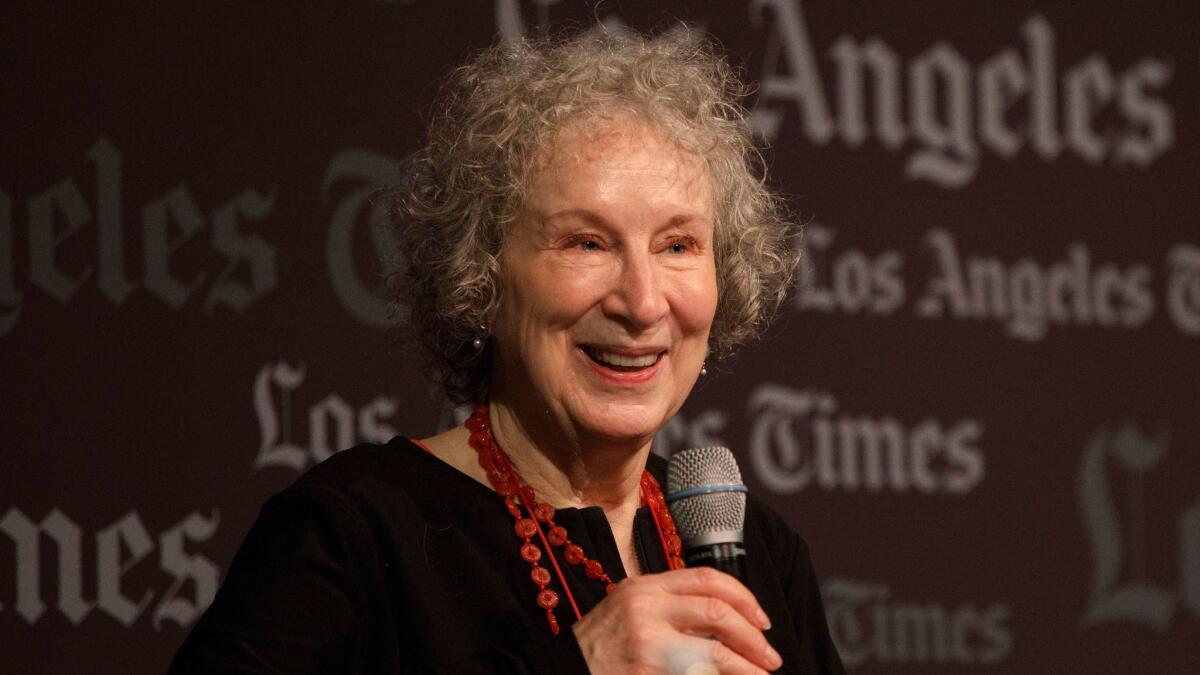 Margaret Atwood at the L.A. Times Festival of Books in April.