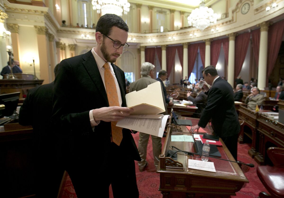 State Sen. Scott Wiener, D-San Francisco, at the Capitol.