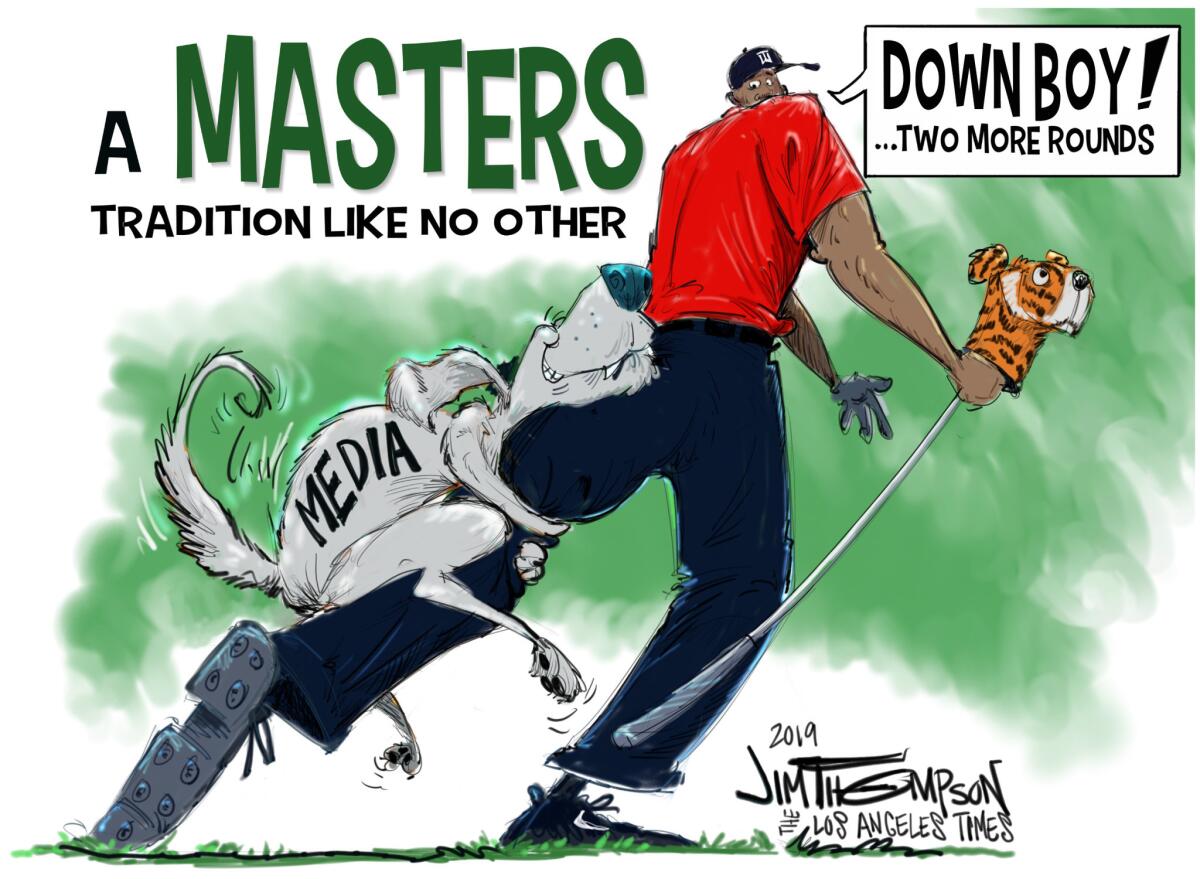 The media can't get enough of Tiger Woods.