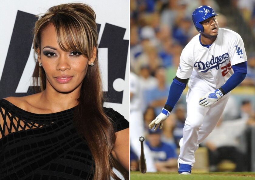 Reality TV star Evelyn Lozada is engaged to the Dodgers' Carl Crawford.