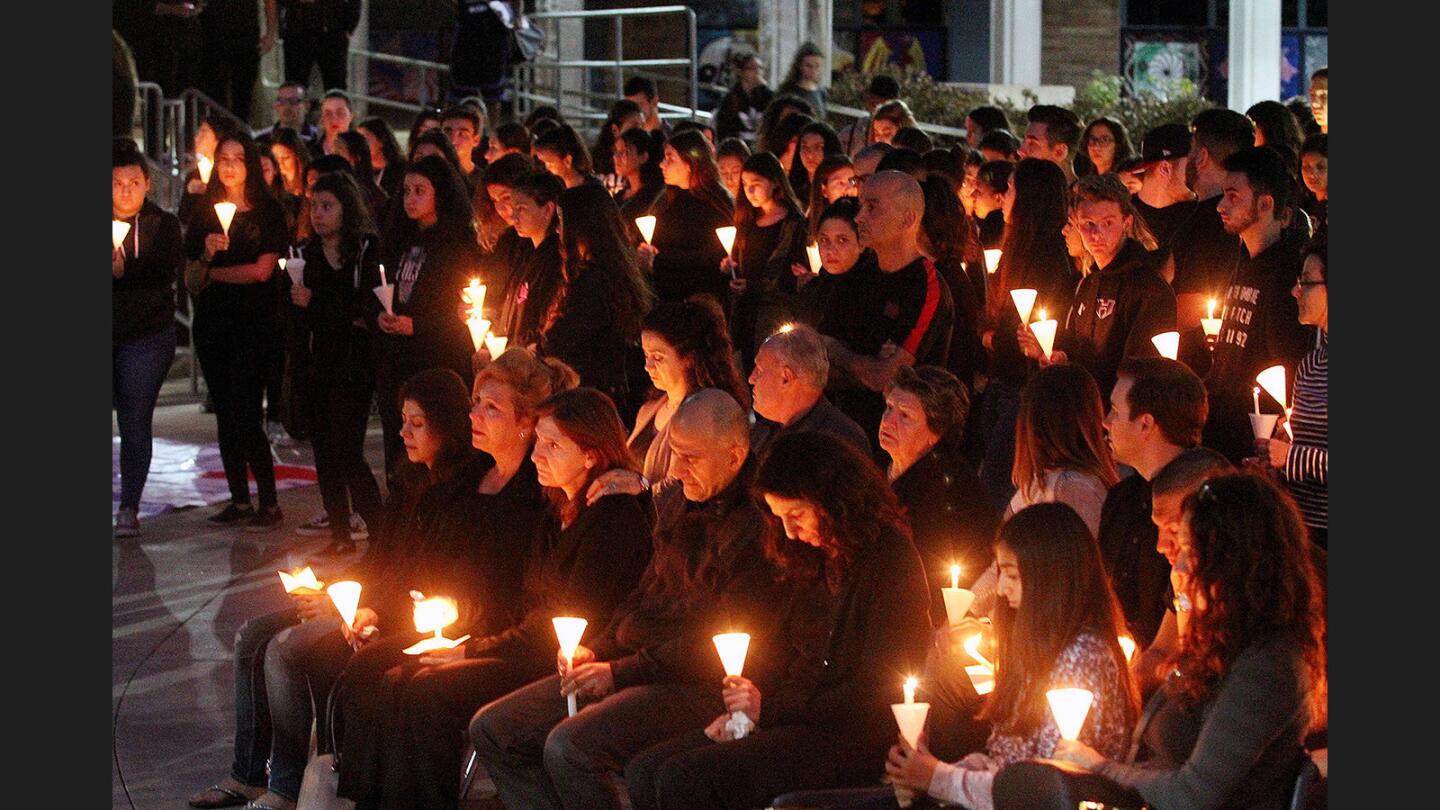 Photo Gallery: Candlelight vigil to remember Hoover student killed in motorcycle crash