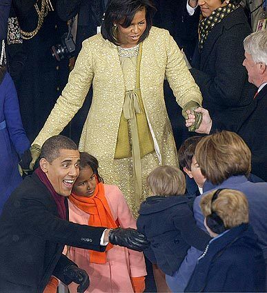 Obama and inauguration guests