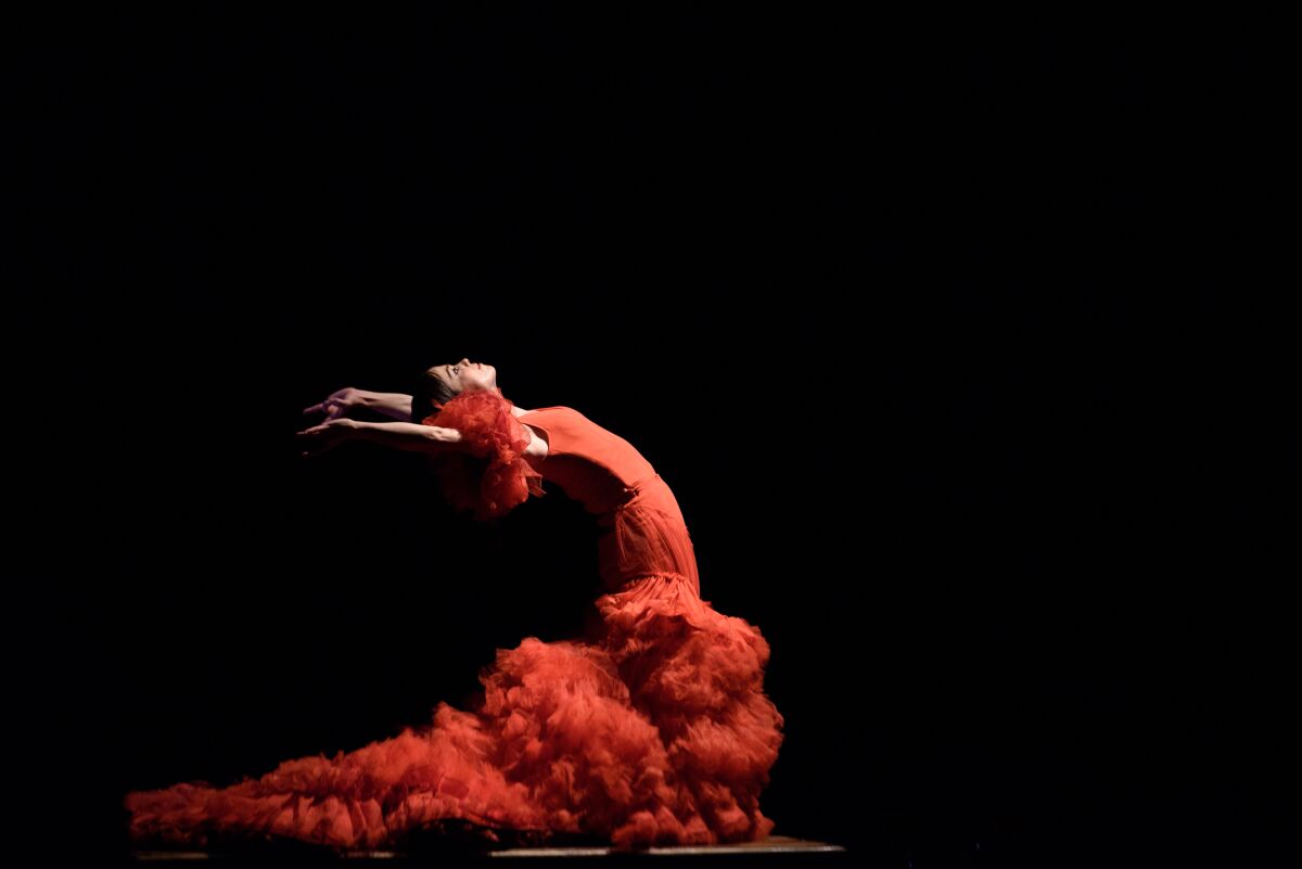 Flamenco dancer Olga Pericet and company perform at the Ford Theatres on Saturday.