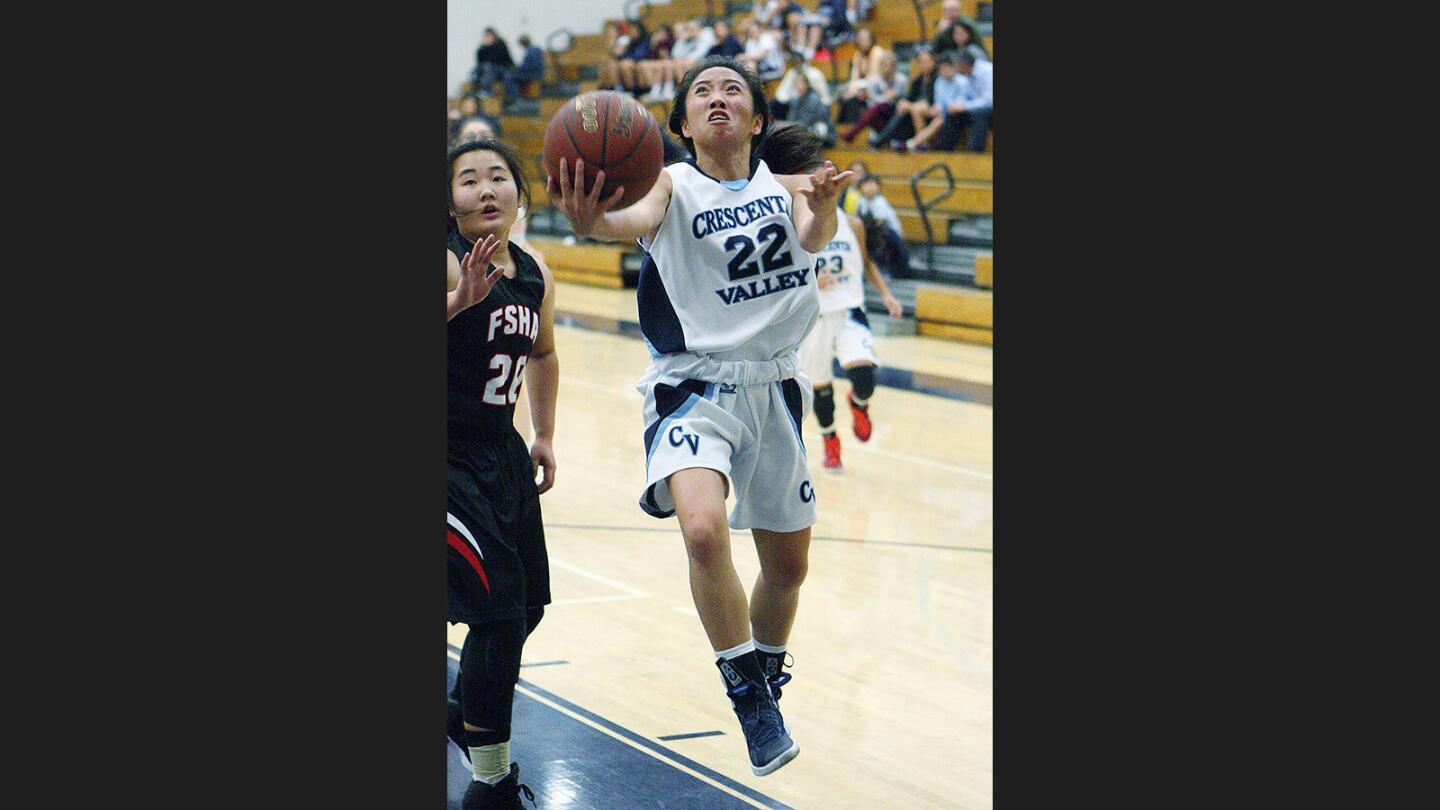 Photo Gallery: Crescenta Valley vs. Flintridge Sacred Heart in tournament girls' basketball