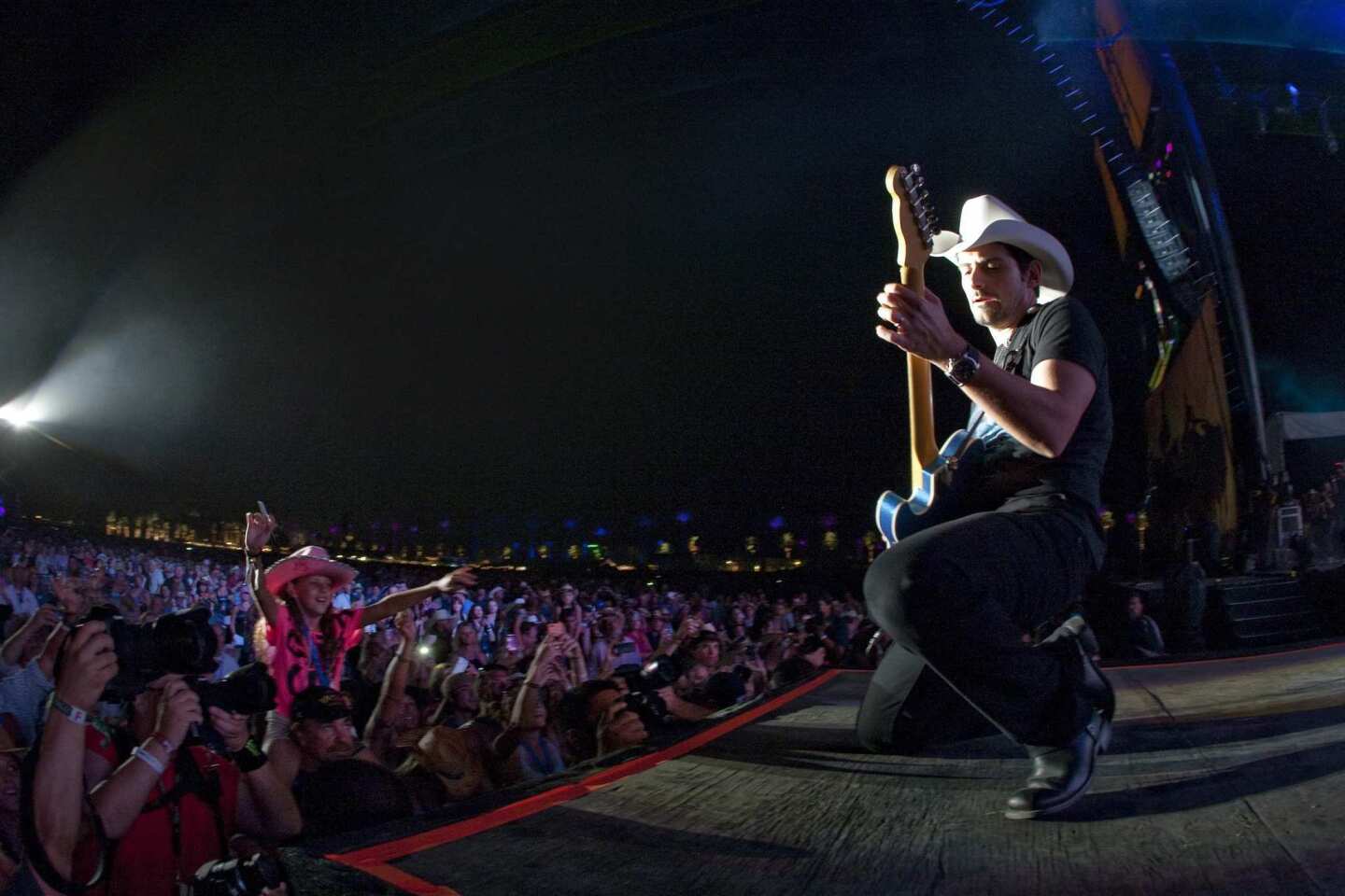 Brad Paisley performs during the Stagecoach country music festival in April at the Empire Polo Fields in Indio.