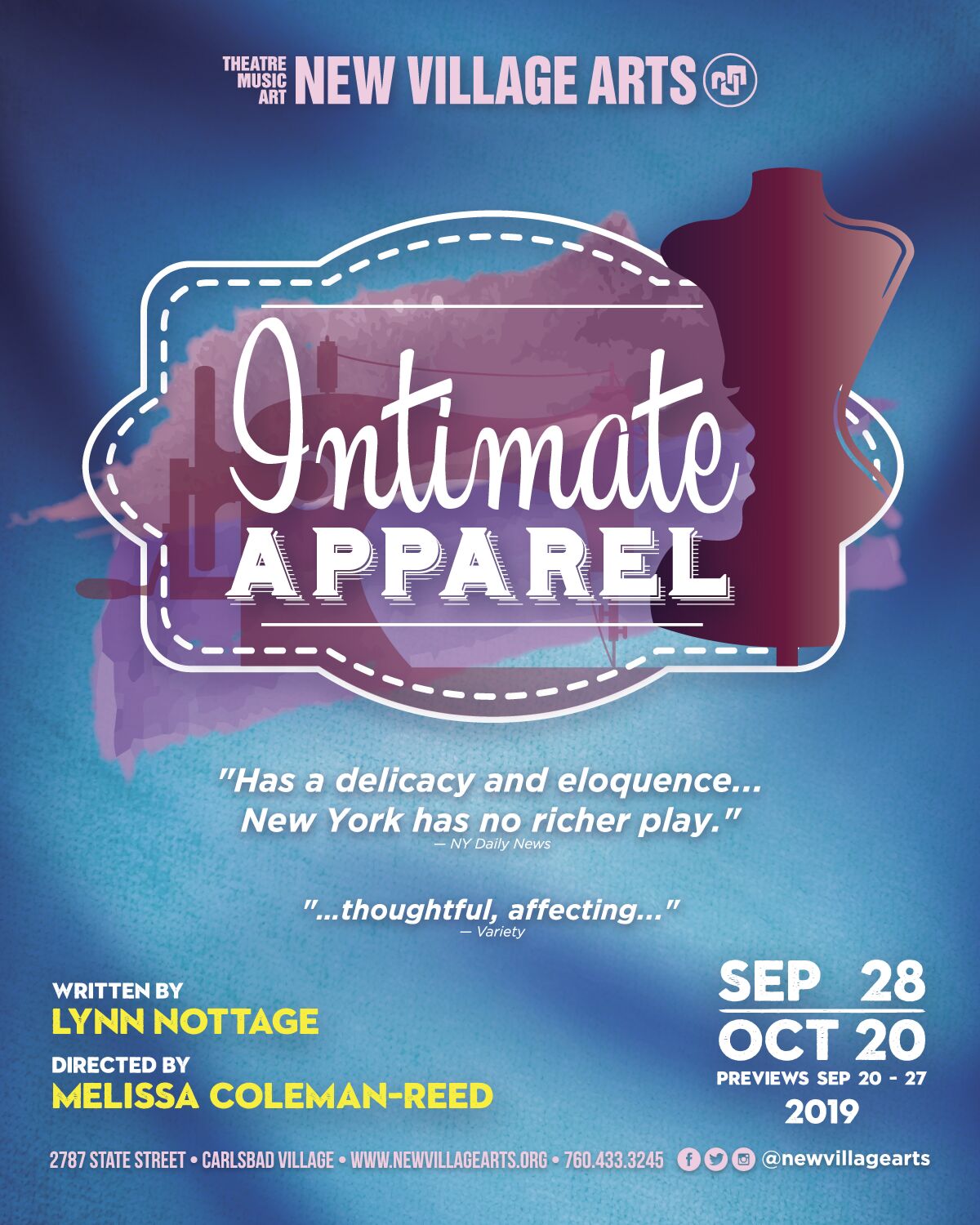A photo of the 'Intimate Apparel' Poster