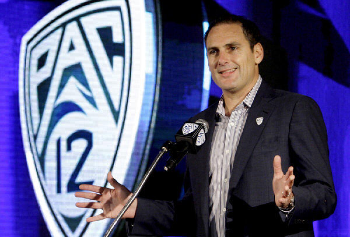 "I'm completely looking forward, not in the rear-view mirror," Pac-12 Commissioner Larry Scott said of the controversy involving the conference's former director of men's basketball referees.