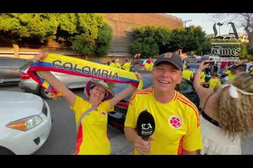 VIDEO: Así festejaron los colombianos en Los Ángeles su clasificación a la final de Copa América