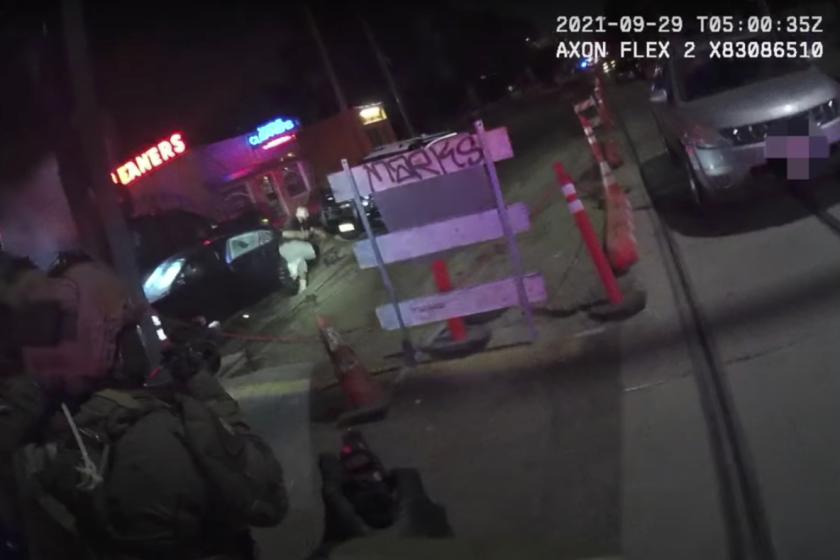 Body cam footage of the fatal police shooting of Brandon Lopez.