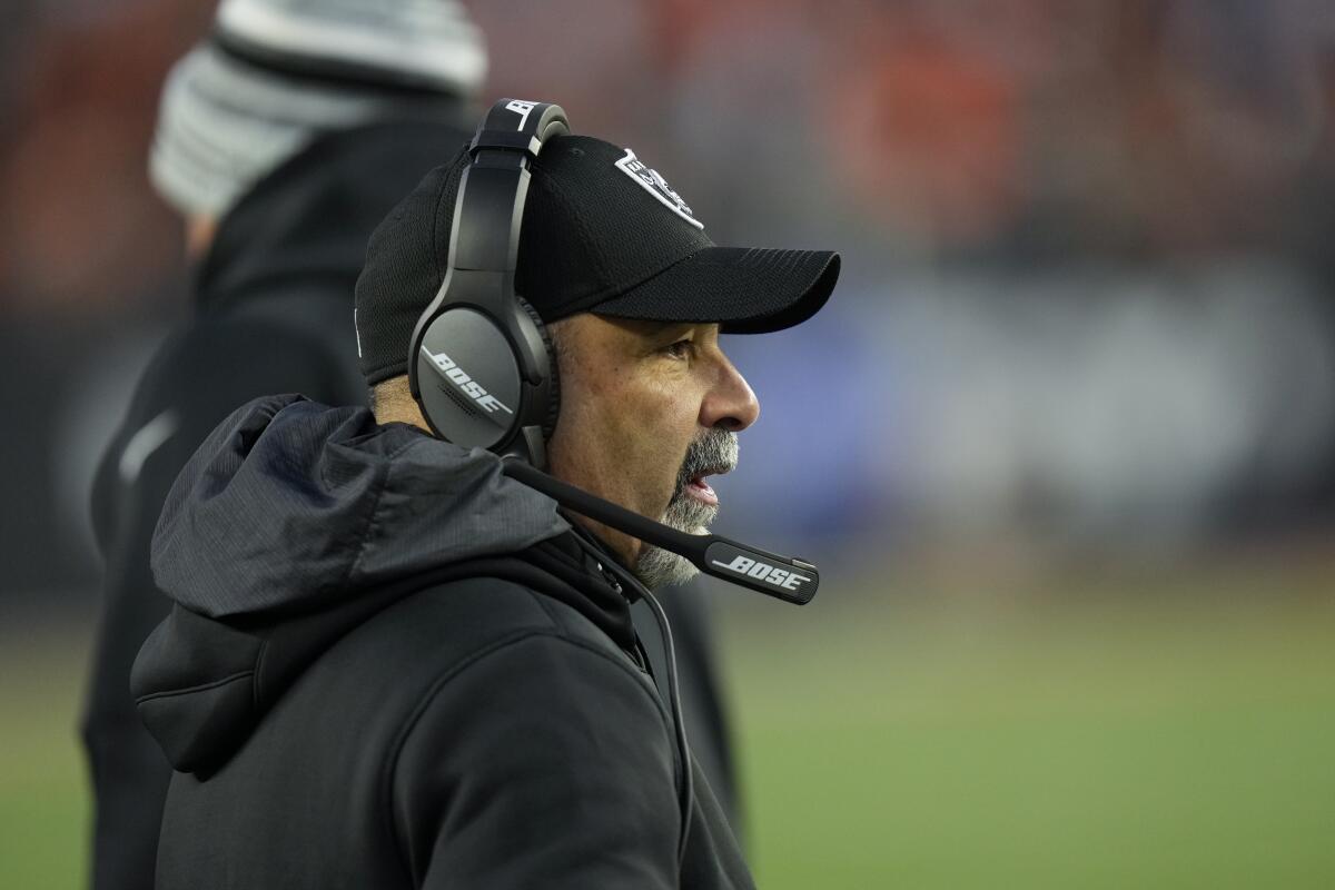 Watch Las Vegas Raiders new interim head coach Rich Bisaccia speak