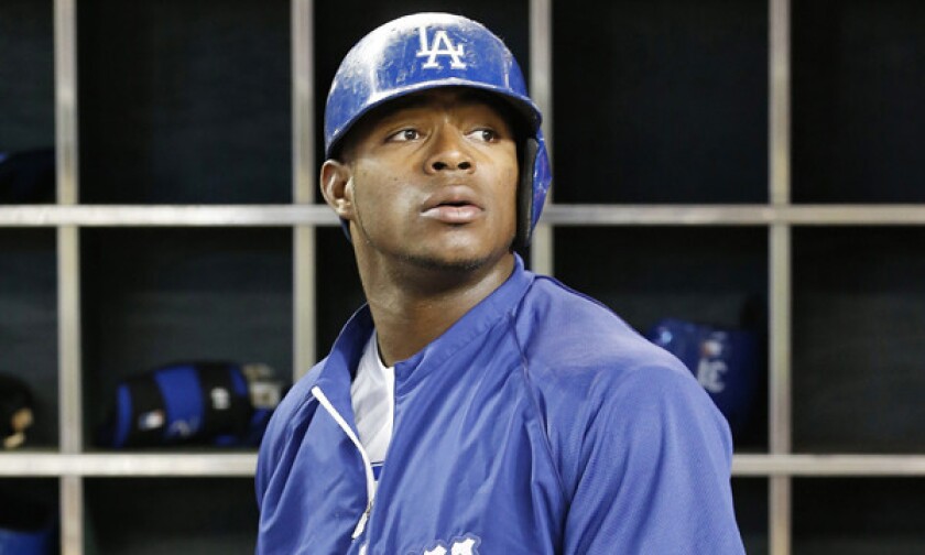 Dodgers right fielder Yasiel Puig has declined to talk about his escape from Cuba.