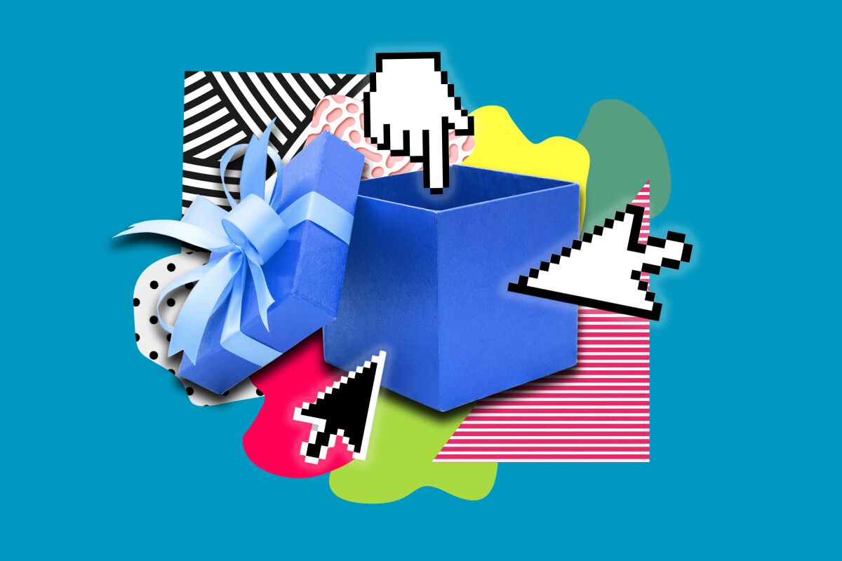 A photo illustration of a gift box.