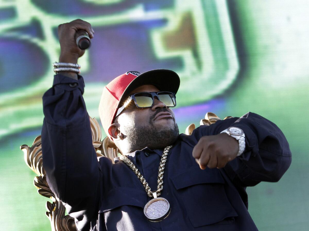 Big Boi on stage at the H20 Festival at the L.A. State Historic Park on Aug. 17, 2013.