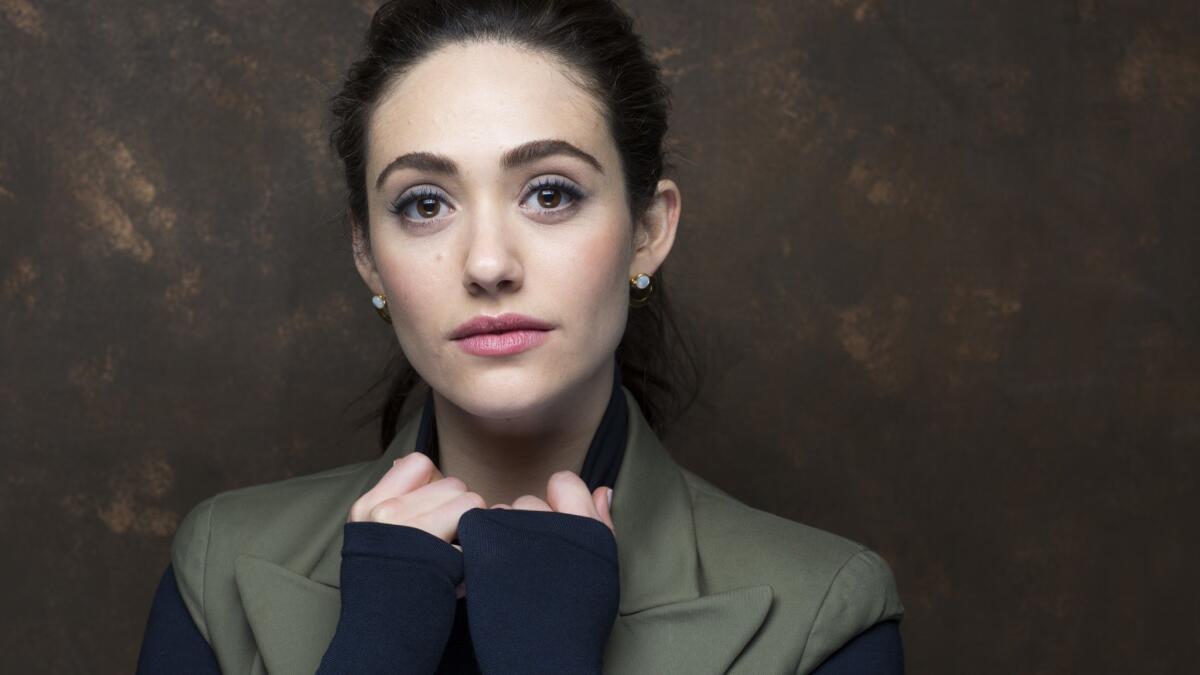 Actress Emmy Rossum, photographed in the L.A. Times Studio at Chase Sapphire on Main, during the Sundance Film Festival in Park City, Utah, Jan. 22, 2018. She announced she will be leaving the Showtime series "Shameless."