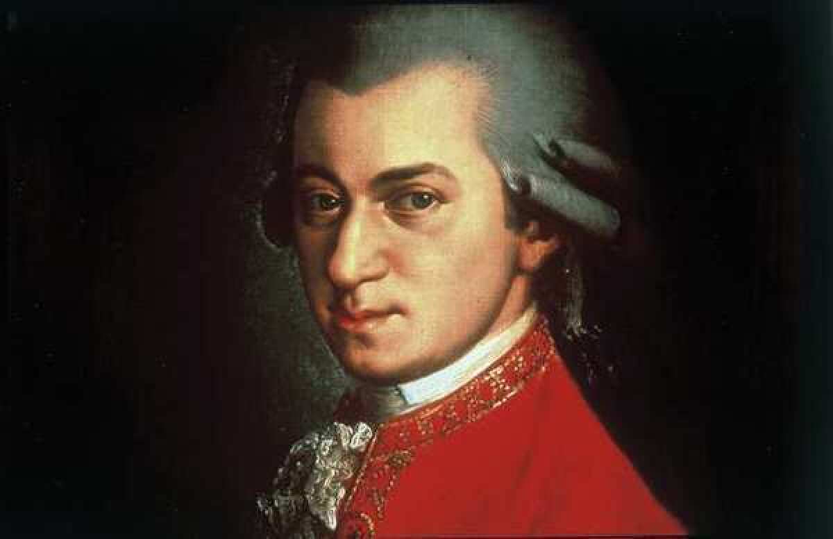 Don Campbell argued that there are beneficial effects from listening to the music of Wolfgang Amadeus Mozart, seen in a portrait by Johann Nepomuk della Croce.