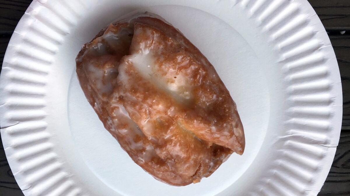 Buttermilk bar from Dad's Donuts. (Jenn Harris / Los Angeles Times)