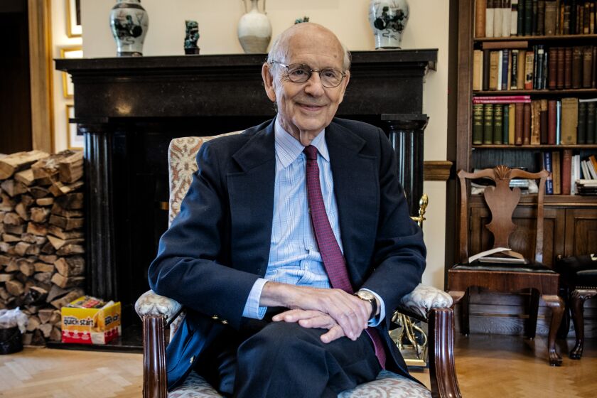 WASHINGTON, DC - AUGUST 27: Supreme Court Justice Stephen Breyer during our interview in his office , in Washington, DC. (Photo by Bill O'Leary/The Washington Post via Getty Images)