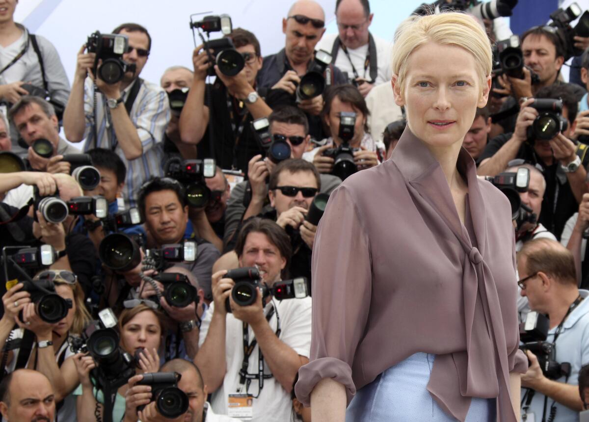 Tilda Swinton, seen at last year's Cannes Film Festival appearing in support of "Moonrise Kingdom," is set to return this year with Jim Jarmusch's vampire movie "Only Lovers Left Alive."