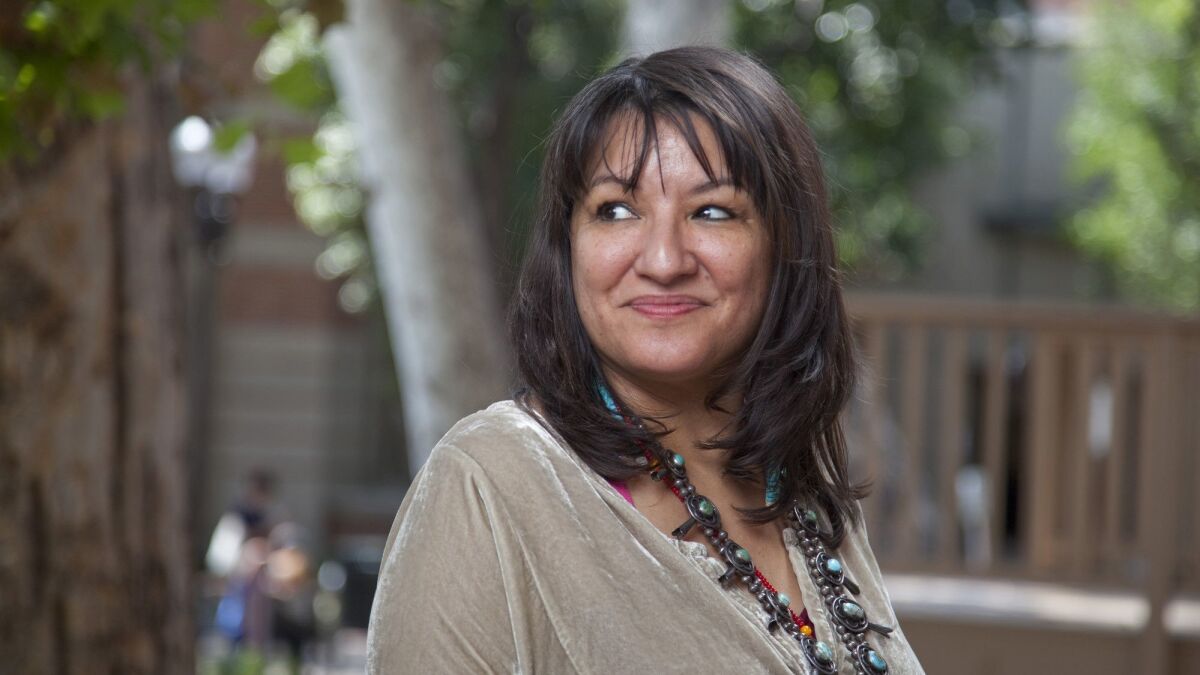 Sandra Cisneros attends the the Los Angeles Times Festival of Books at USC on April 13, 2014.
