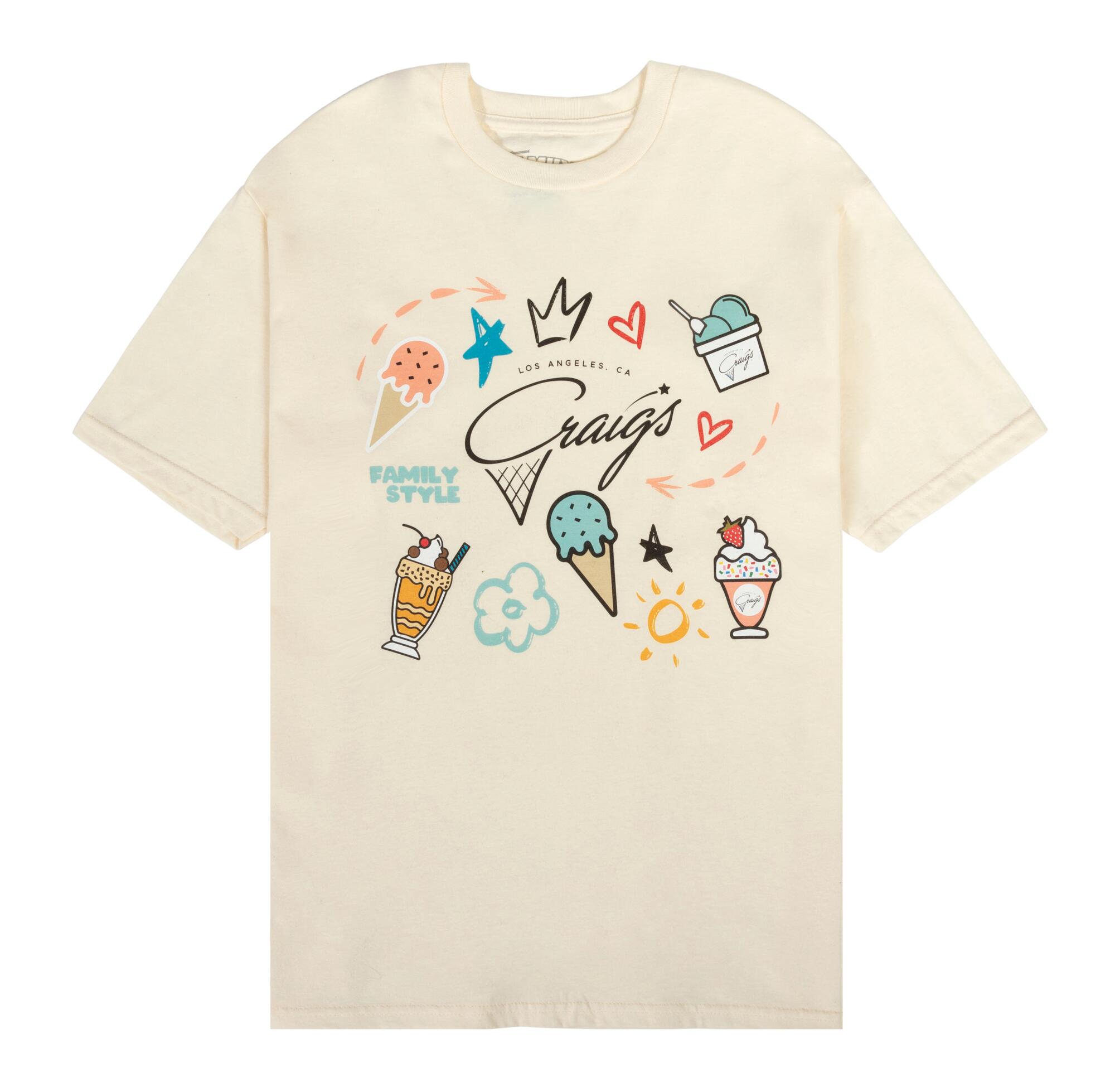 Icecream x VANDYTHEPINK | Icecream x Vandy Icy Burger Tee | T-shirts | Black | M