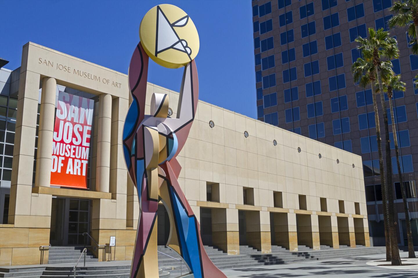 The San Jose Museum of Art is on Market Street.