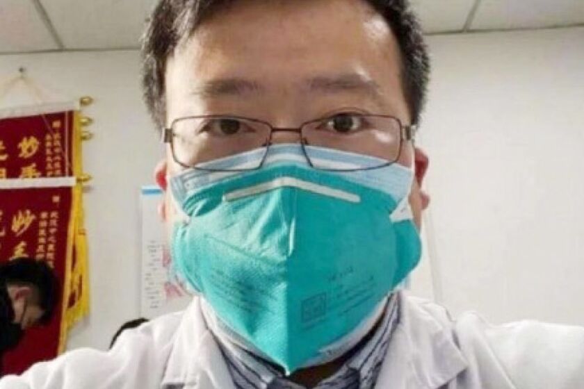 ** Undated image taken from Li Wenliang's Weibo account ** Li Wenliang, the Chinese doctor who was silenced by police for trying to share news about the new coronavirus long before Chinese health authorities disclosed its full threat, died Thursday February 6,2020 from the diseas.