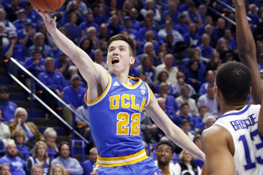 A: Based on the lottery odds, with just a 0.5-percent chance of the No. 1 pick and 1.8-percent chance of one of the first three selections, it likely will leave the Heat at No. 14. Among those expected to be available in that range are UCLA forward T.J. Leaf (pictured), Cal forward Ivan Rabb, Wake Forest power forward John Collins, Duke guard Luke Kennard, Duke forward Harry Giles, Gonzaga center Zach Collins, Indiana forward OG Anunoby, Creighton center Justin Patton, and possibly Florida State forward Dwayne Bacon, among others.