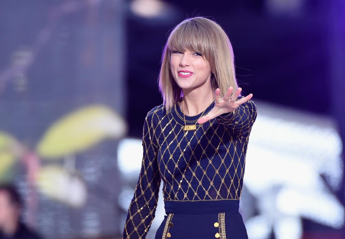 Taylor Swift, pictured performing on ABC's "Good Morning America" in October, will be the first recipient of the American Music Awards' new Dick Clark Award for Excellence at this year's ceremony on Sunday in Los Angeles.