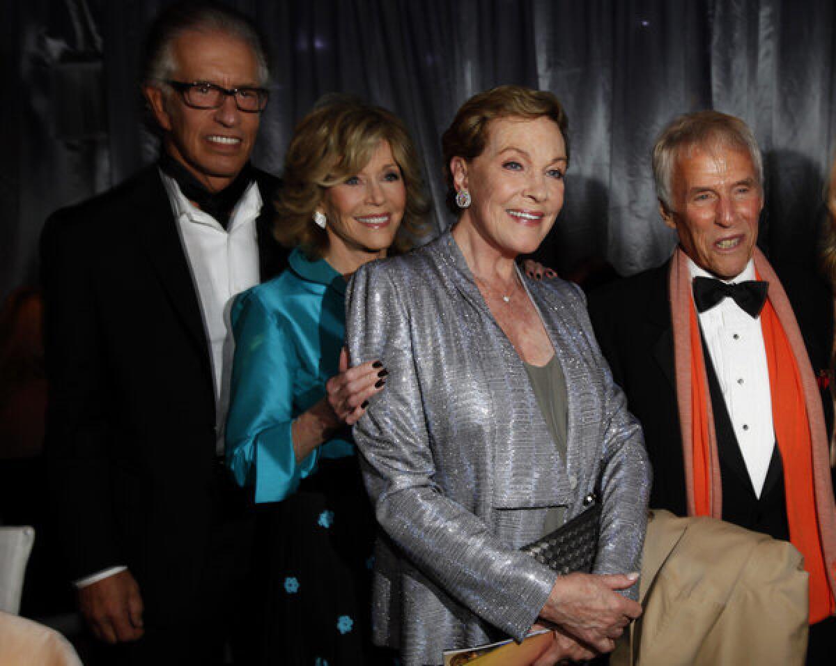 Richard Perry, left, Jane Fonda, Julie Andrews and Burt Bacharach attend the L.A. Phil Gala.