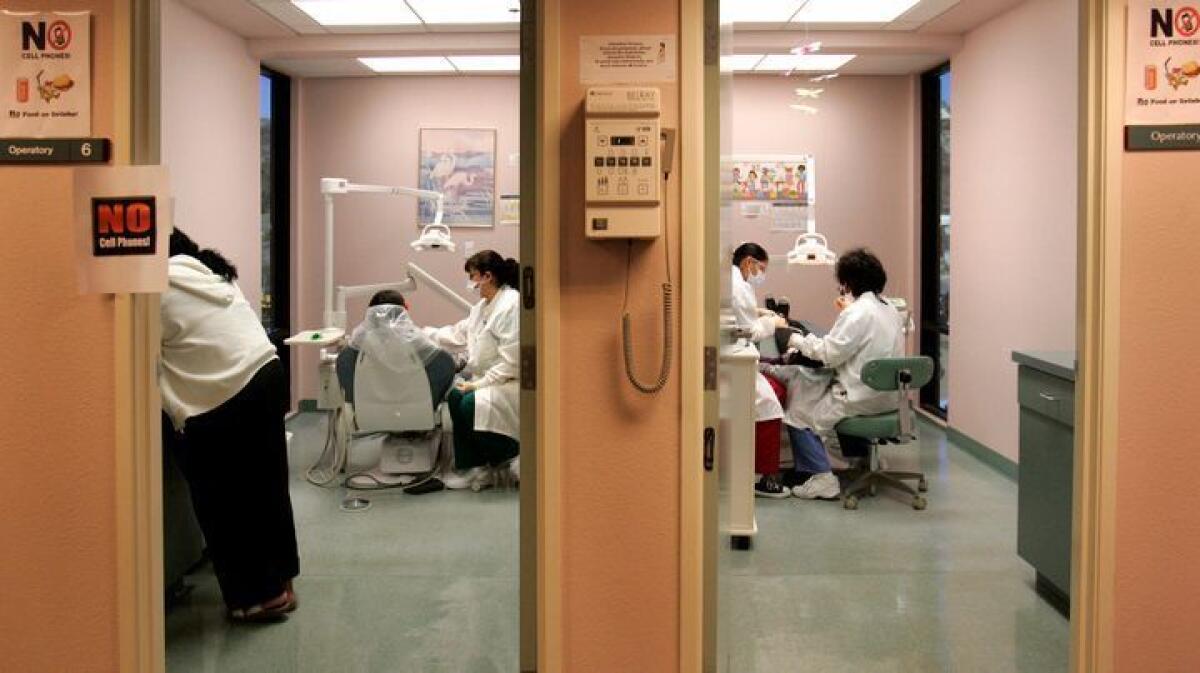 The dental clinic at North County Health Services' office in San Marcos is shown in 2009. A former employee of the nonprofit, which offers healthcare at clinics throughout north San Diego County, is accused of stealing nearly $800,000 from the organization.