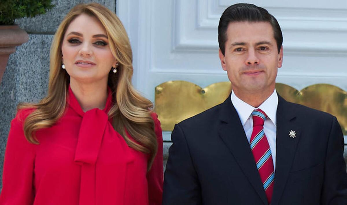 Angélica Rivera y Enrique Peña Nieto, cuando eran la "Primera Dama" y el Presidente de México, respectivamente.