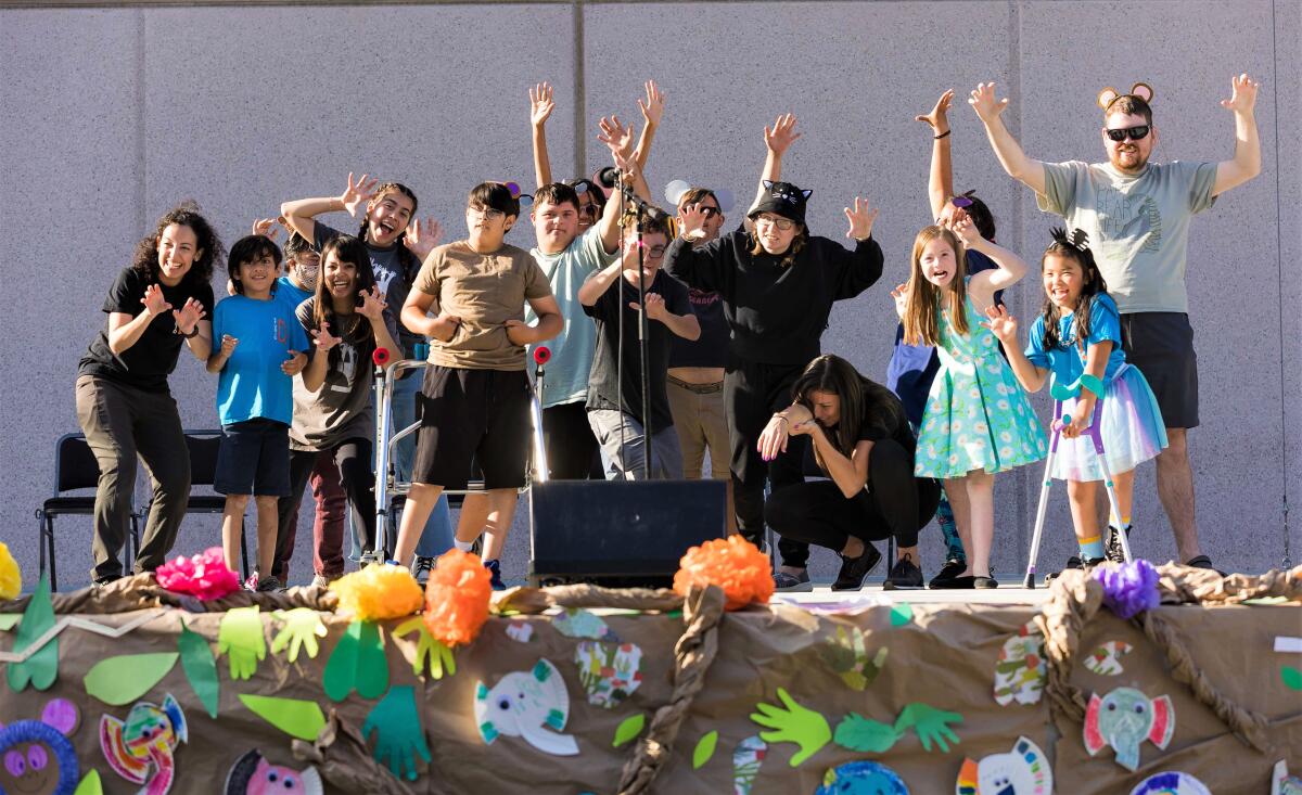 Students of Segerstrom Center for the Arts' Studio D perform in a Spring Show in 2022.