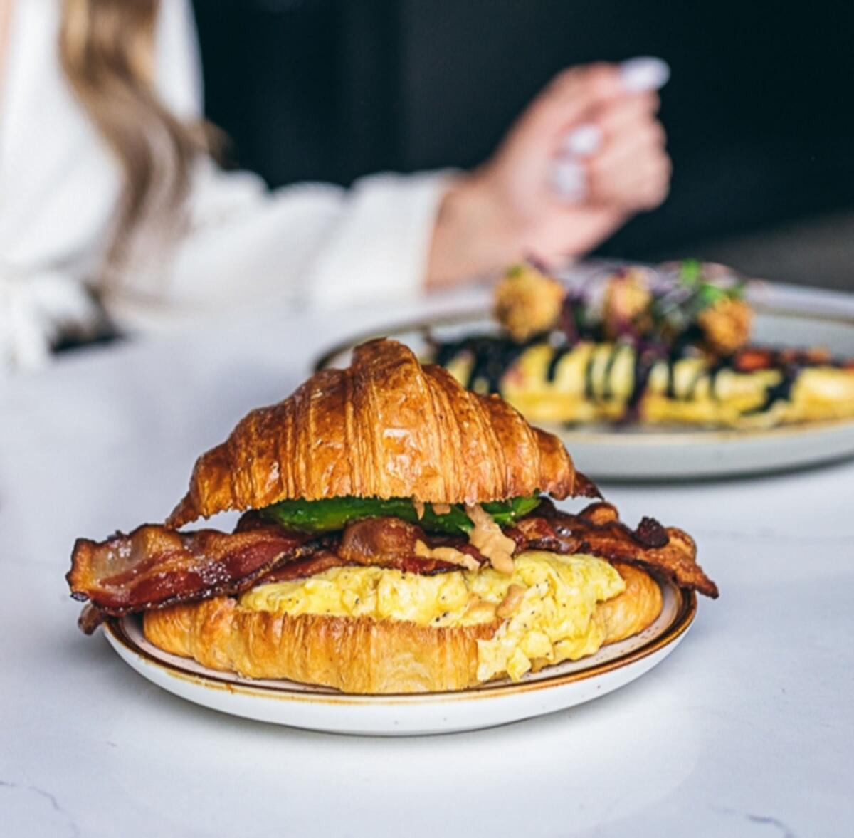 One of the many croissants at La Clochette du Coin in Pacific Beach.
